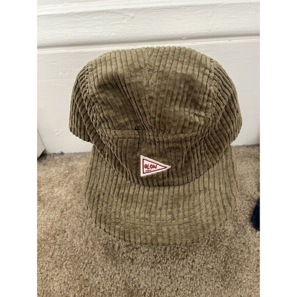 Olow Montreal Forest Green Corduroy Cotton Adjustable Newsboy Russian Cap - Picture 1 of 4